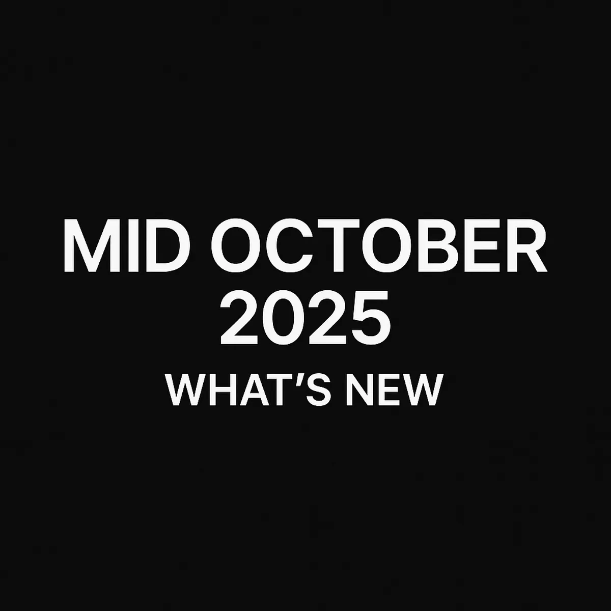 Mid-October Dev Log: Performance Boosts, AI Inventory, and Smarter Integrations