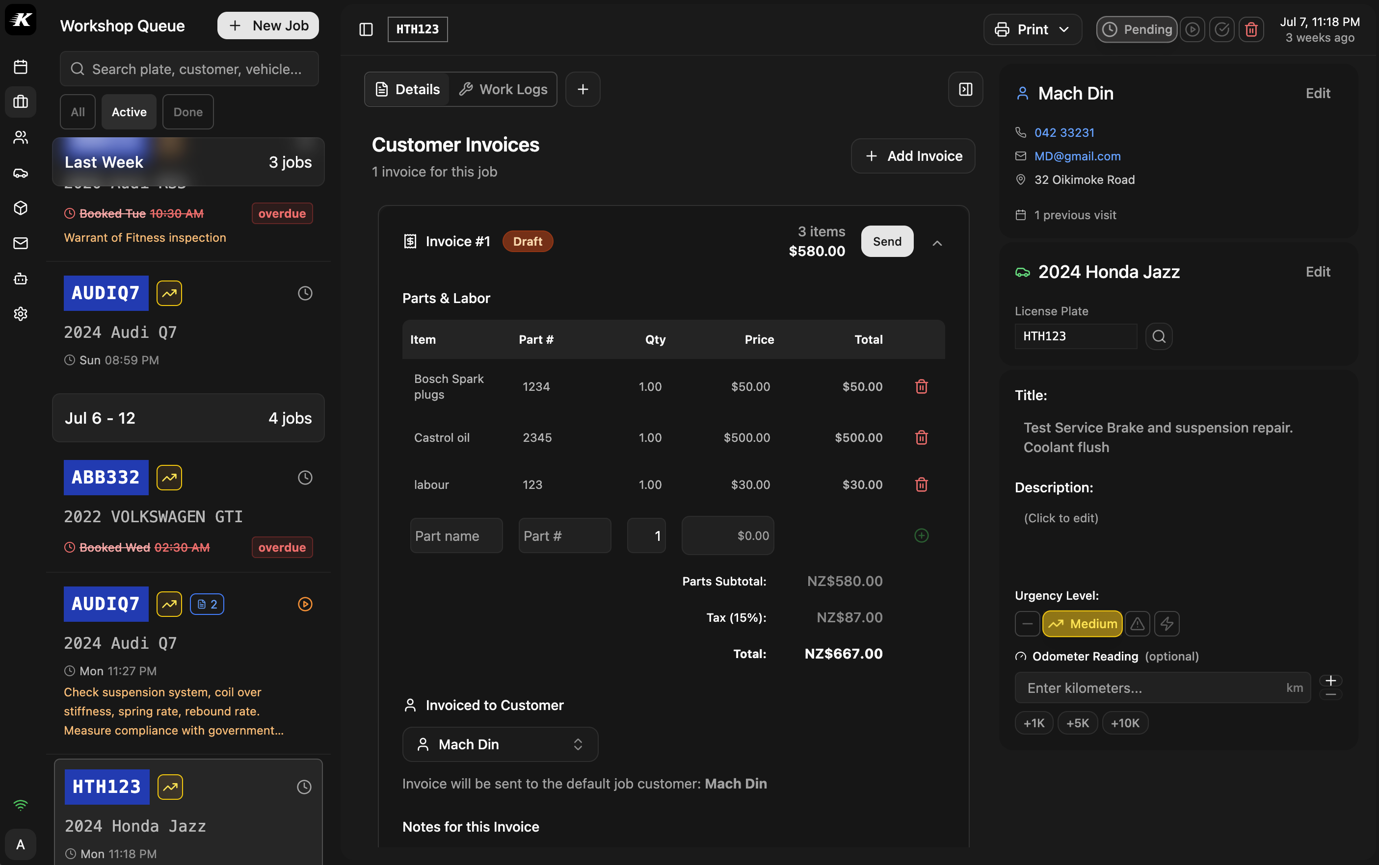 CarTech Dashboard Preview